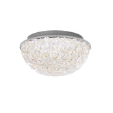 Home Decorators Collection Ellis Place 12.25 in. Chrome LED Round Flush Mount  Modern Ceiling Light - Like New